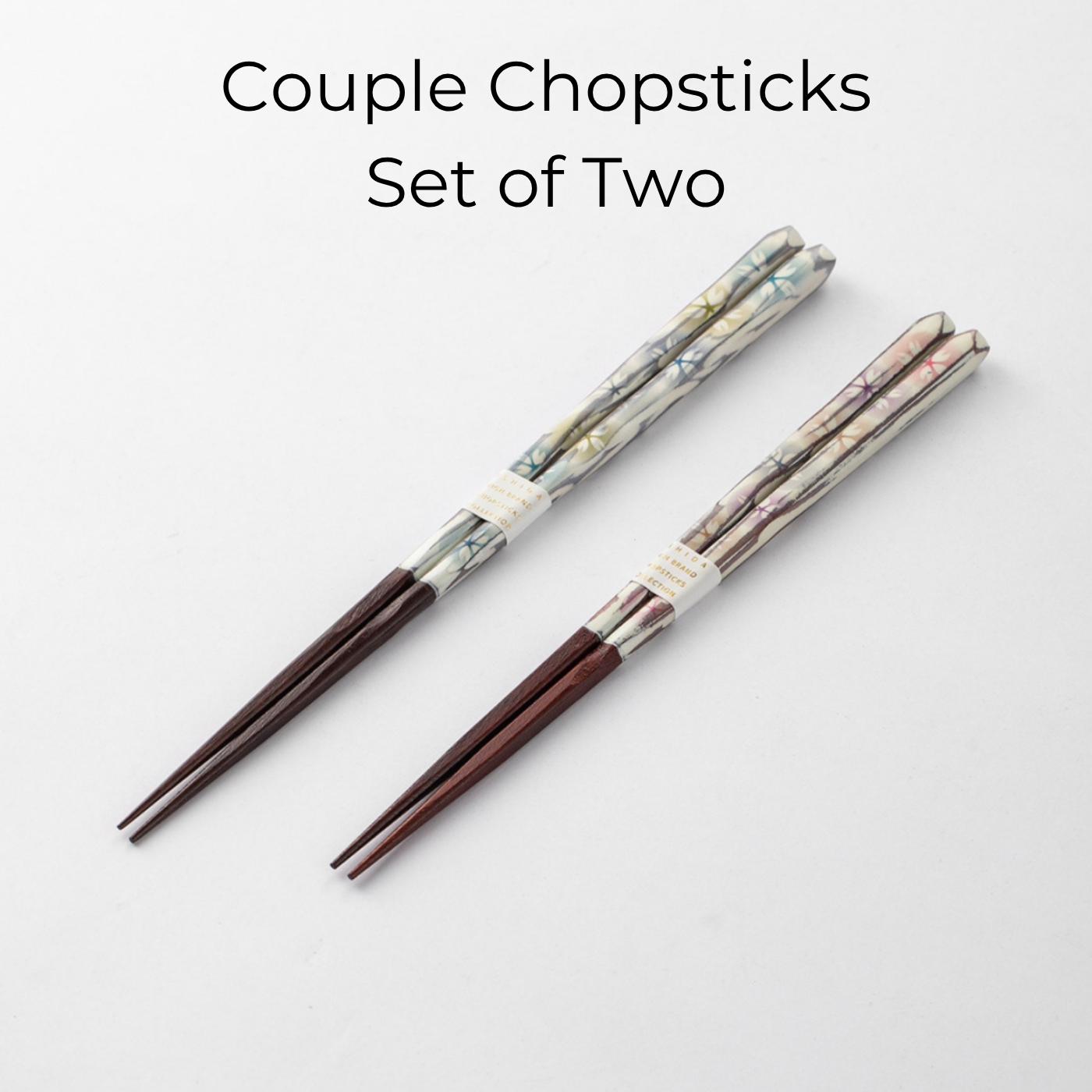 ISHIDA Handcrafted Sazanami Sakura Couple Chopsticks