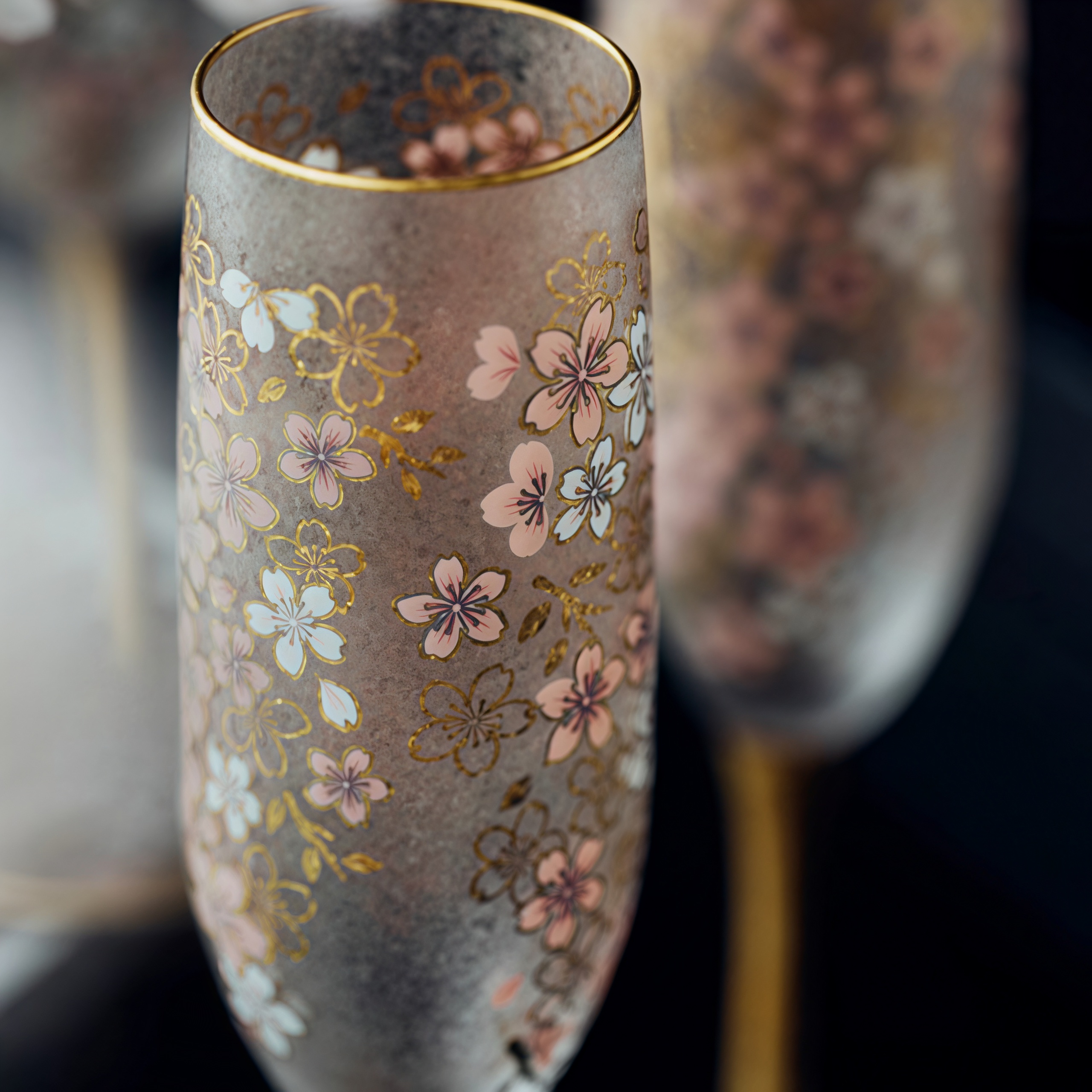 Aderia Sakura Kinpaku Glass Collection