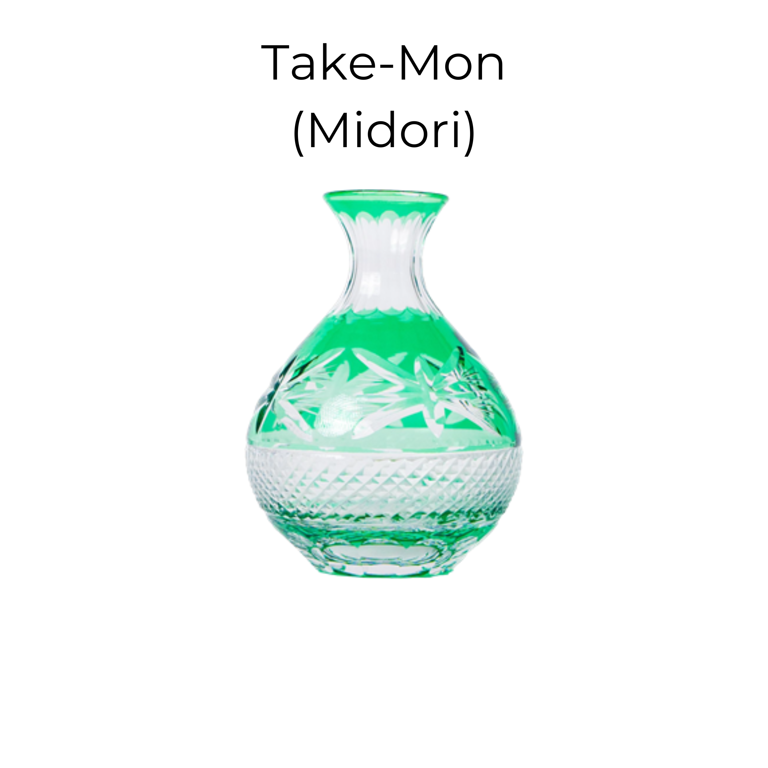 Edo Kiriko Handcrafted Midoriha Sake Collection