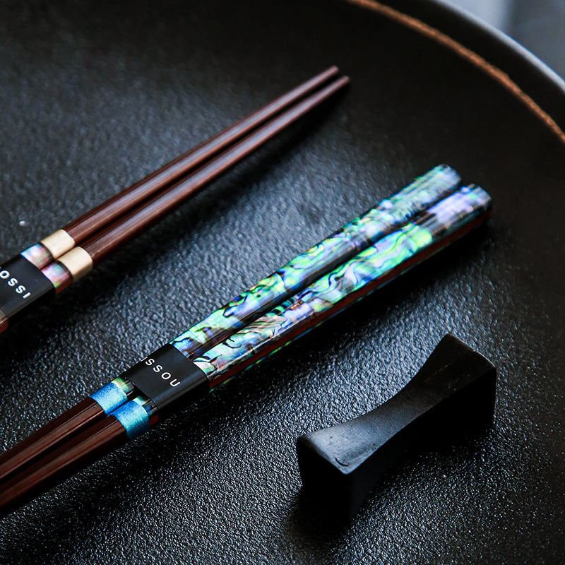 ISSOU Japanese Handcrafted Mother of Pearl Chopsticks Set