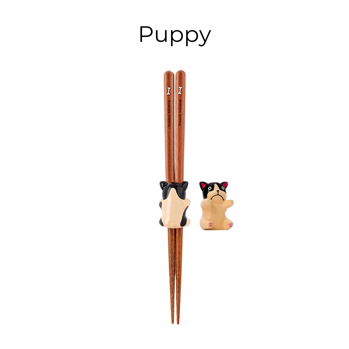 Japanese Handcrafted Animal Series Wooden Children's Chopsticks Set