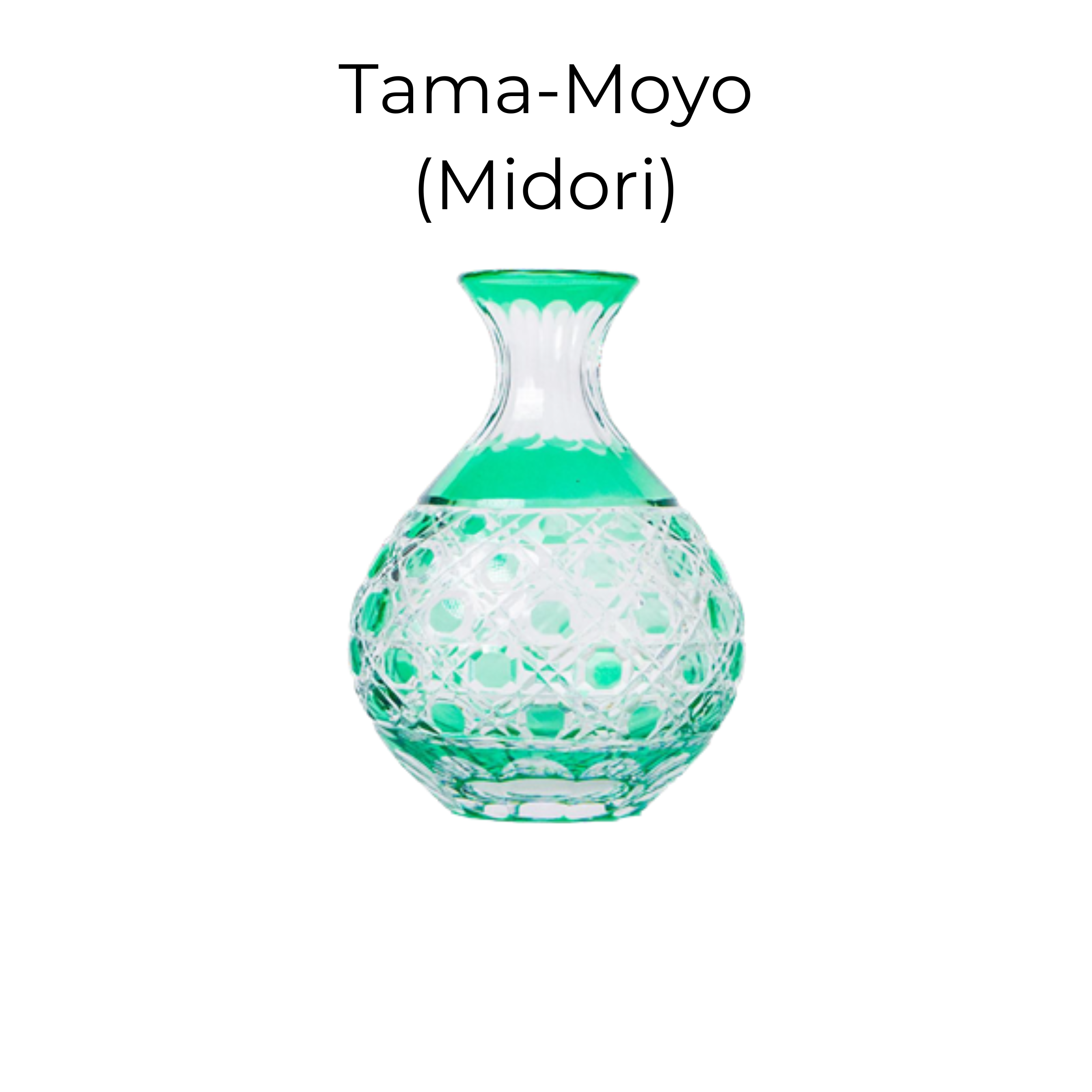 Edo Kiriko Handcrafted Midoriha Sake Collection