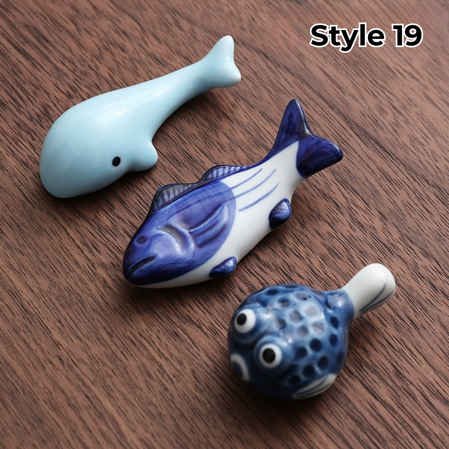 Animal & Fruit Handcrafted Ceramic Chopstick Rests Collection