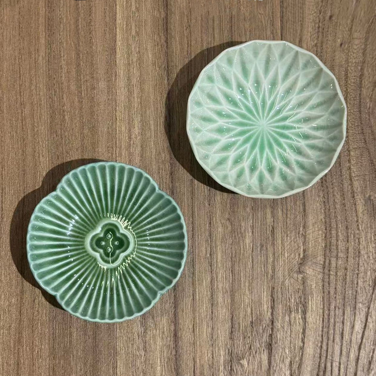 Hatsuichi Mino Ware Aoi Kage Sauce Plate Set of Five