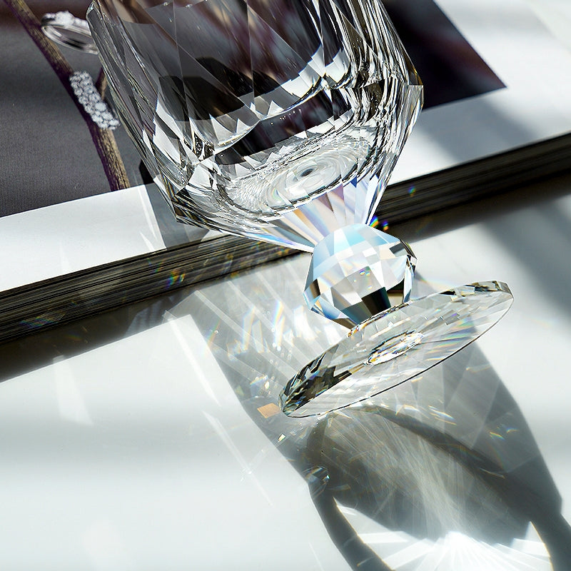 Edo Kiriko Handcrafted Crystal Prism Whisky Glass