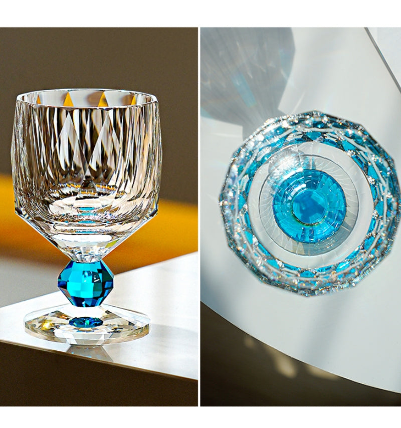 Edo Kiriko Handcrafted Crystal Prism Whisky Glass