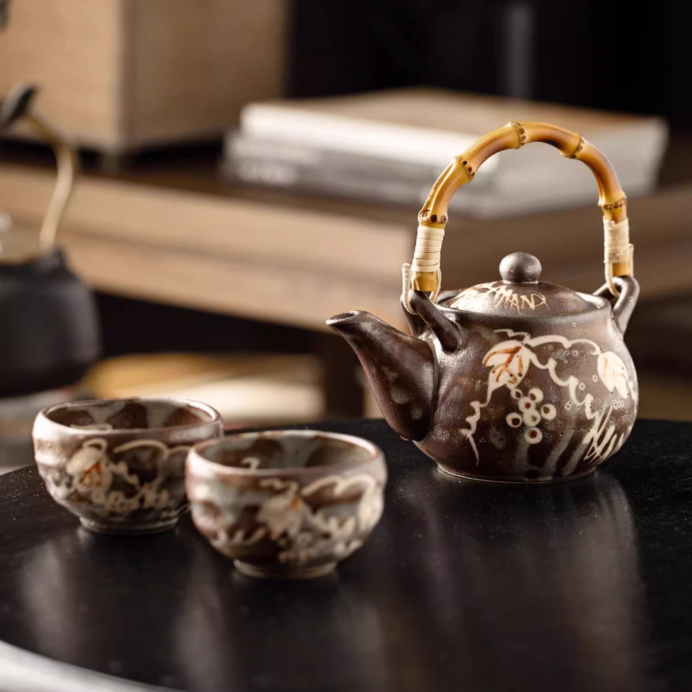 Shino Ware Haruaki Tea Set