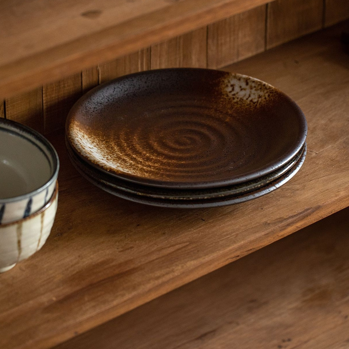 Hatsuichi Mino Ware Handcrafted Wabi Sabi Deep Plate