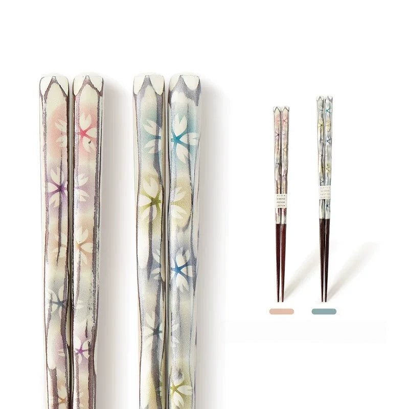 ISHIDA Handcrafted Sazanami Sakura Couple Chopsticks