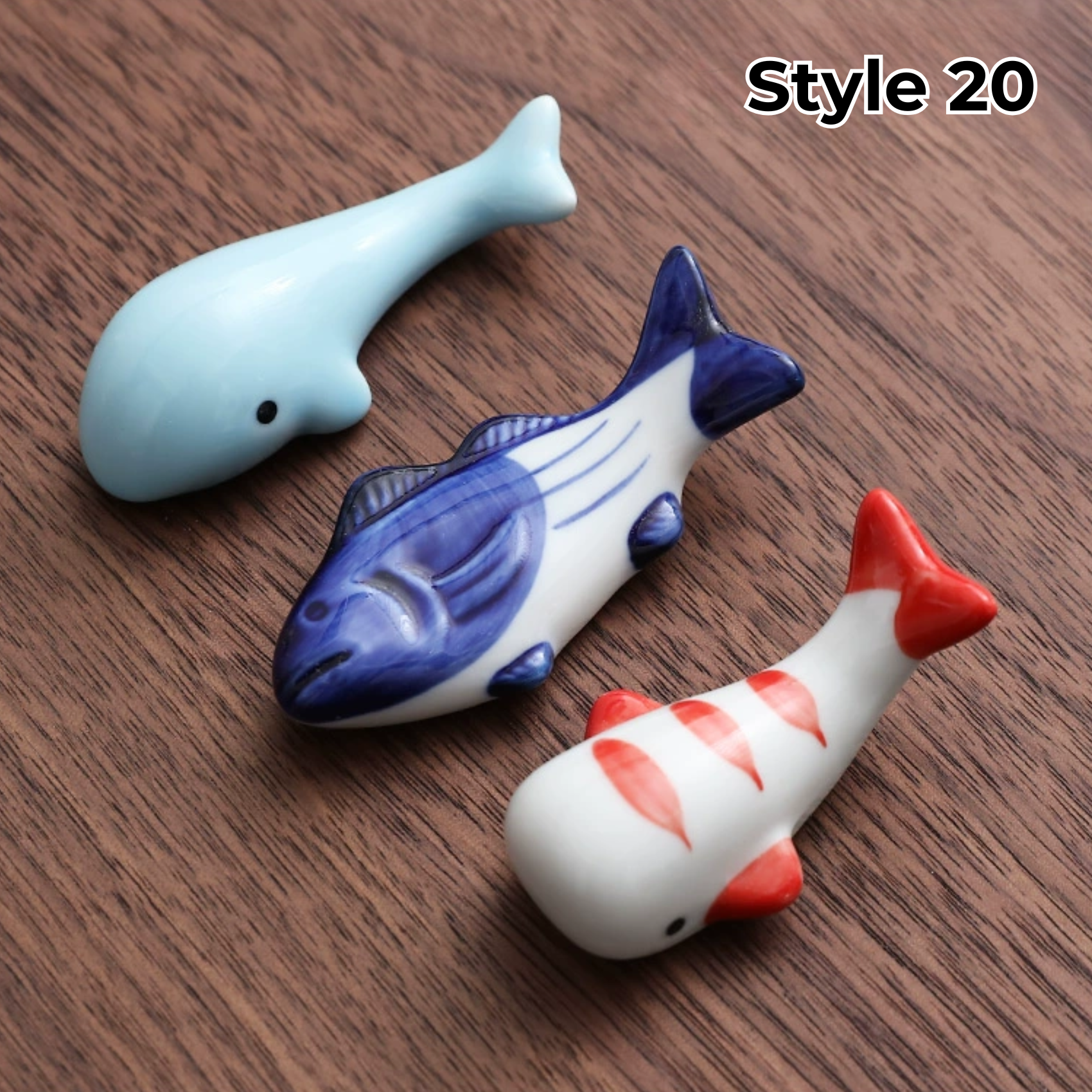 Animal & Fruit Handcrafted Ceramic Chopstick Rests Collection