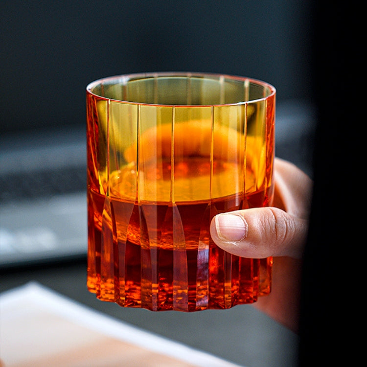 Edo Kiriko Multi-Color Edition Dazzling Whisky Glasses With Wooden Box