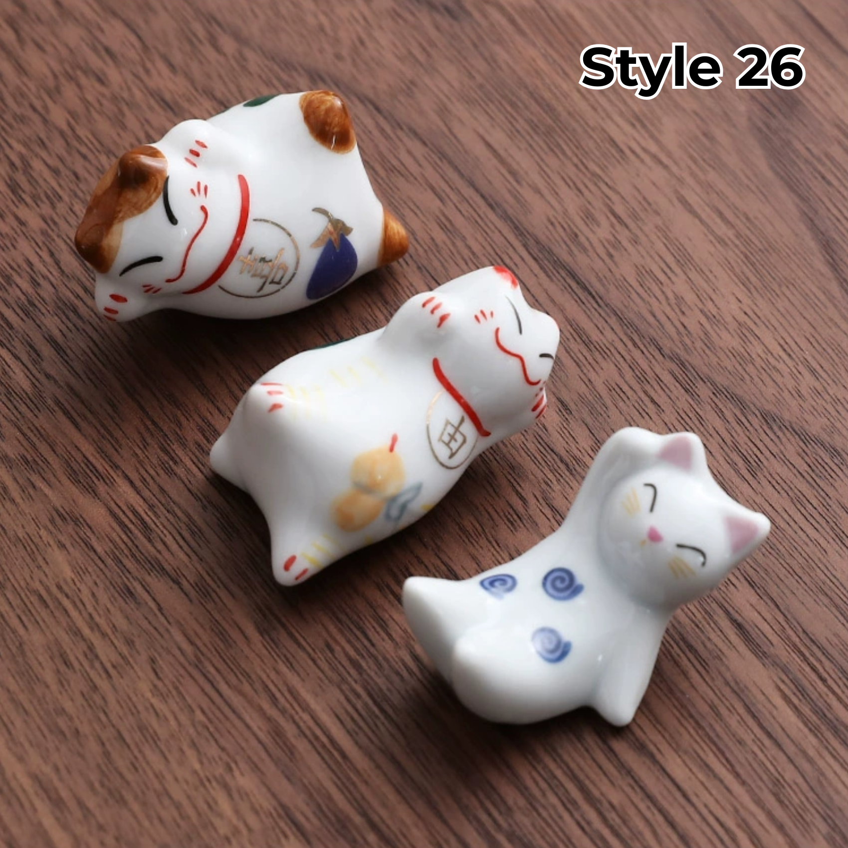 Animal & Fruit Handcrafted Ceramic Chopstick Rests Collection