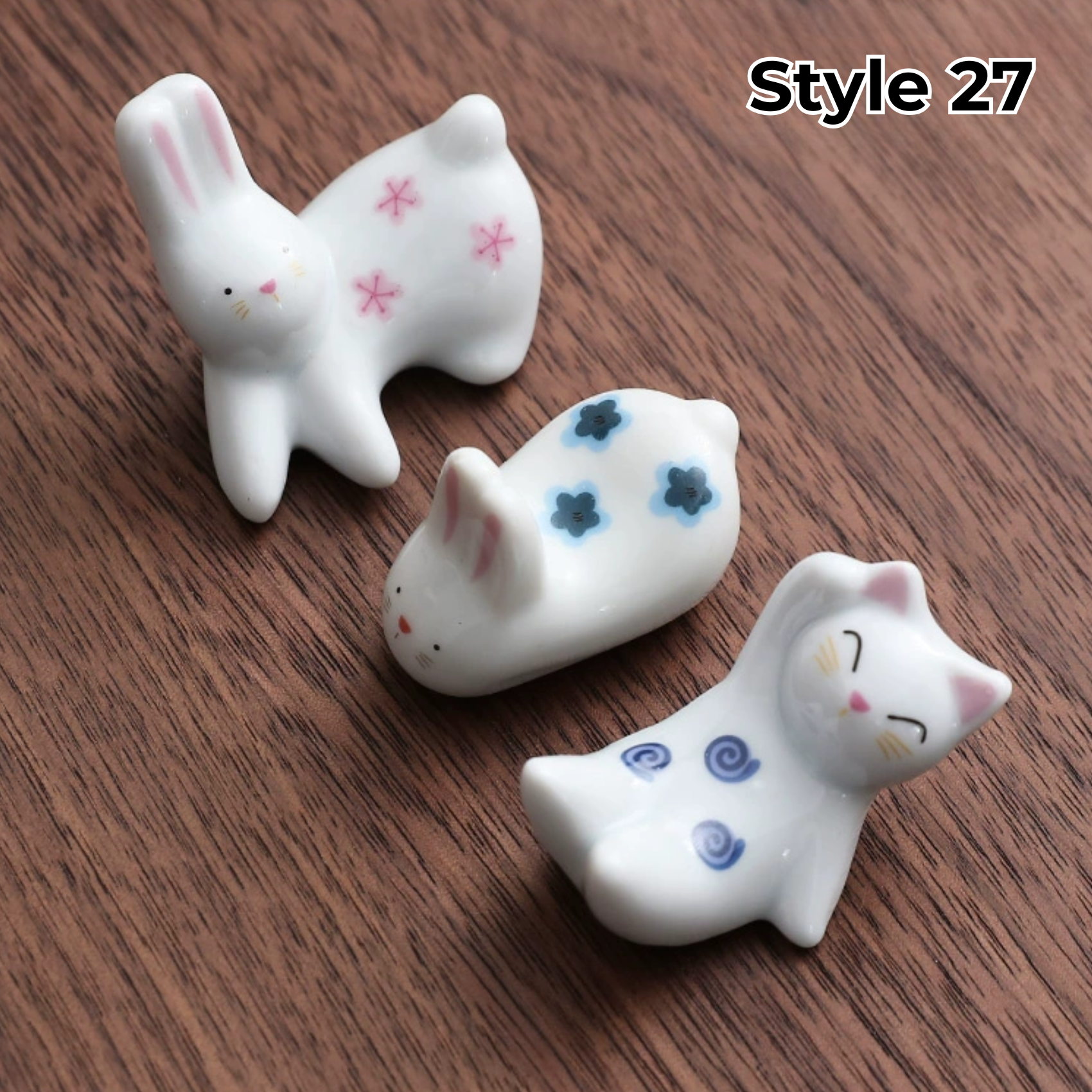 Animal & Fruit Handcrafted Ceramic Chopstick Rests Collection