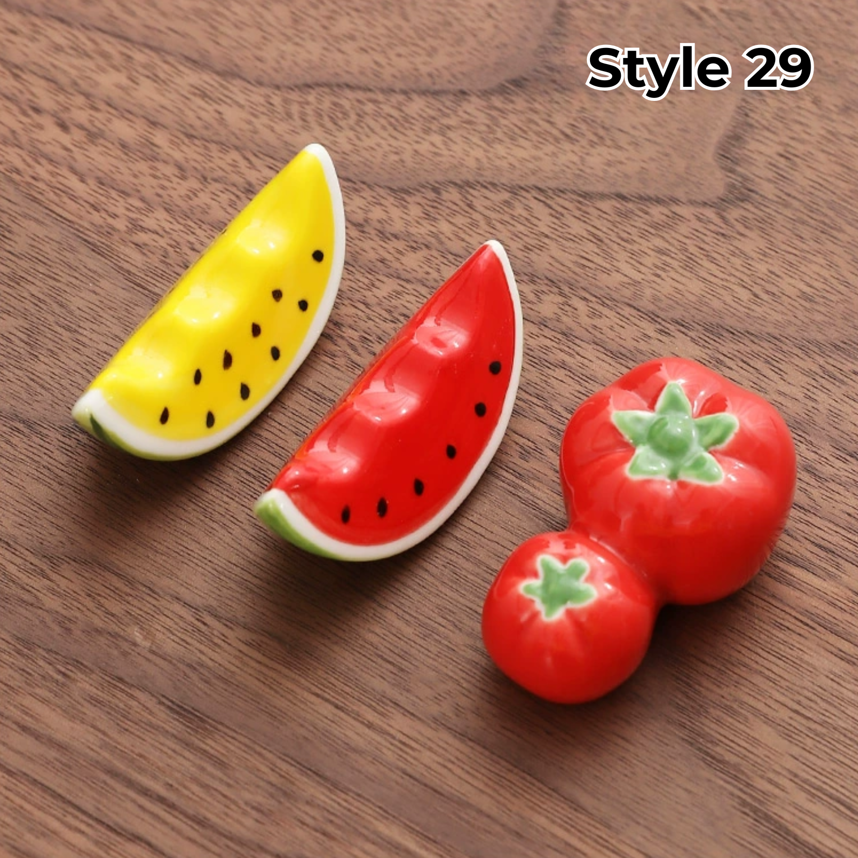 Animal & Fruit Handcrafted Ceramic Chopstick Rests Collection