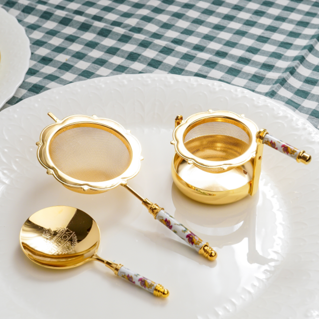 Minton Royal Tea Strainer Collection Set