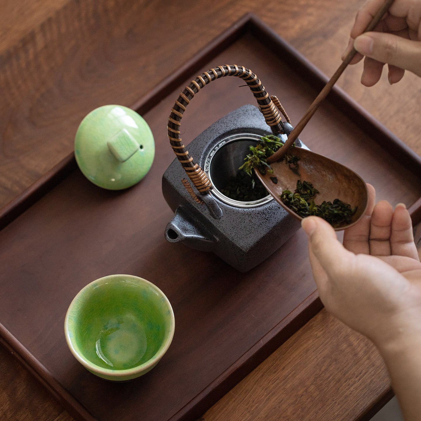 Mino Ware Shunsui Ceramic Teapot Set