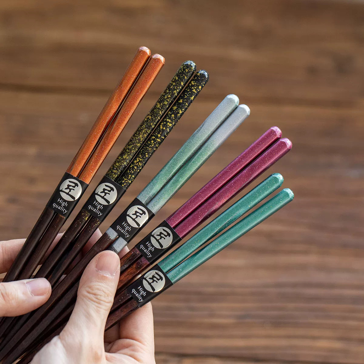 Ginga Handcrafted Natural Wood Chopsticks Collection