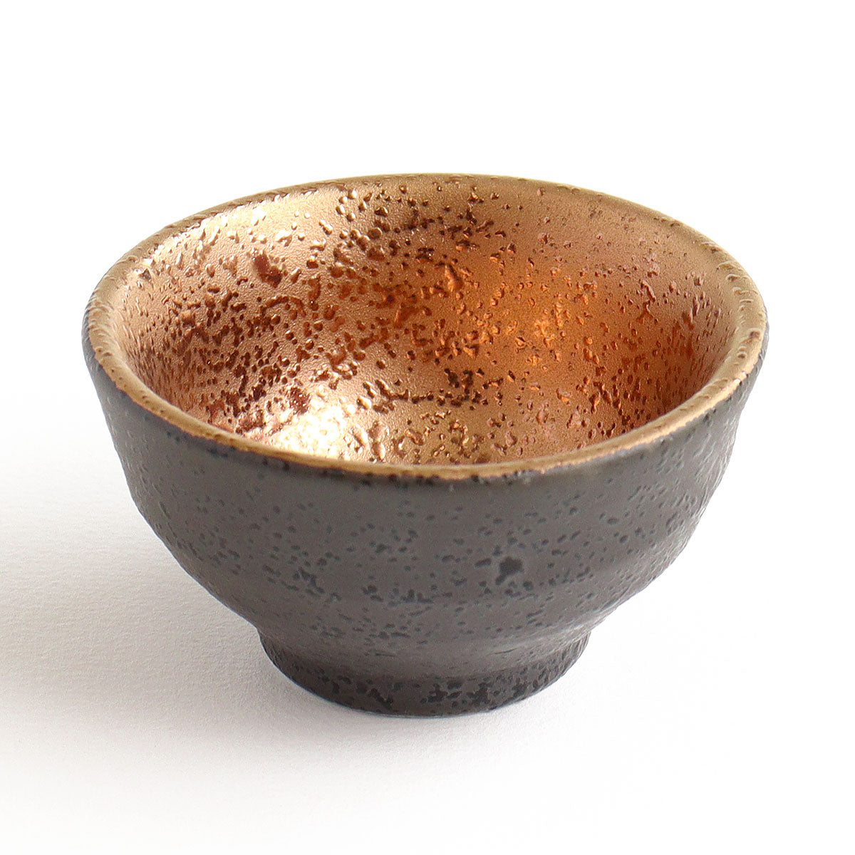 Jinpo Handcrafted Kinsai Gold Ochoko Sake Set with Wooden Box - MASU