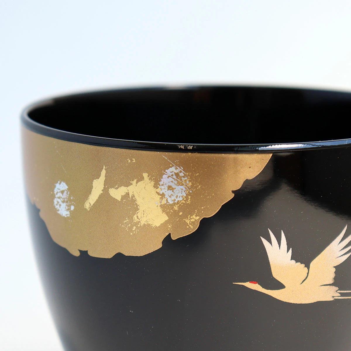 Yamanaka Shikki Handcrafted Koku Tsuru Furii Kappu Set