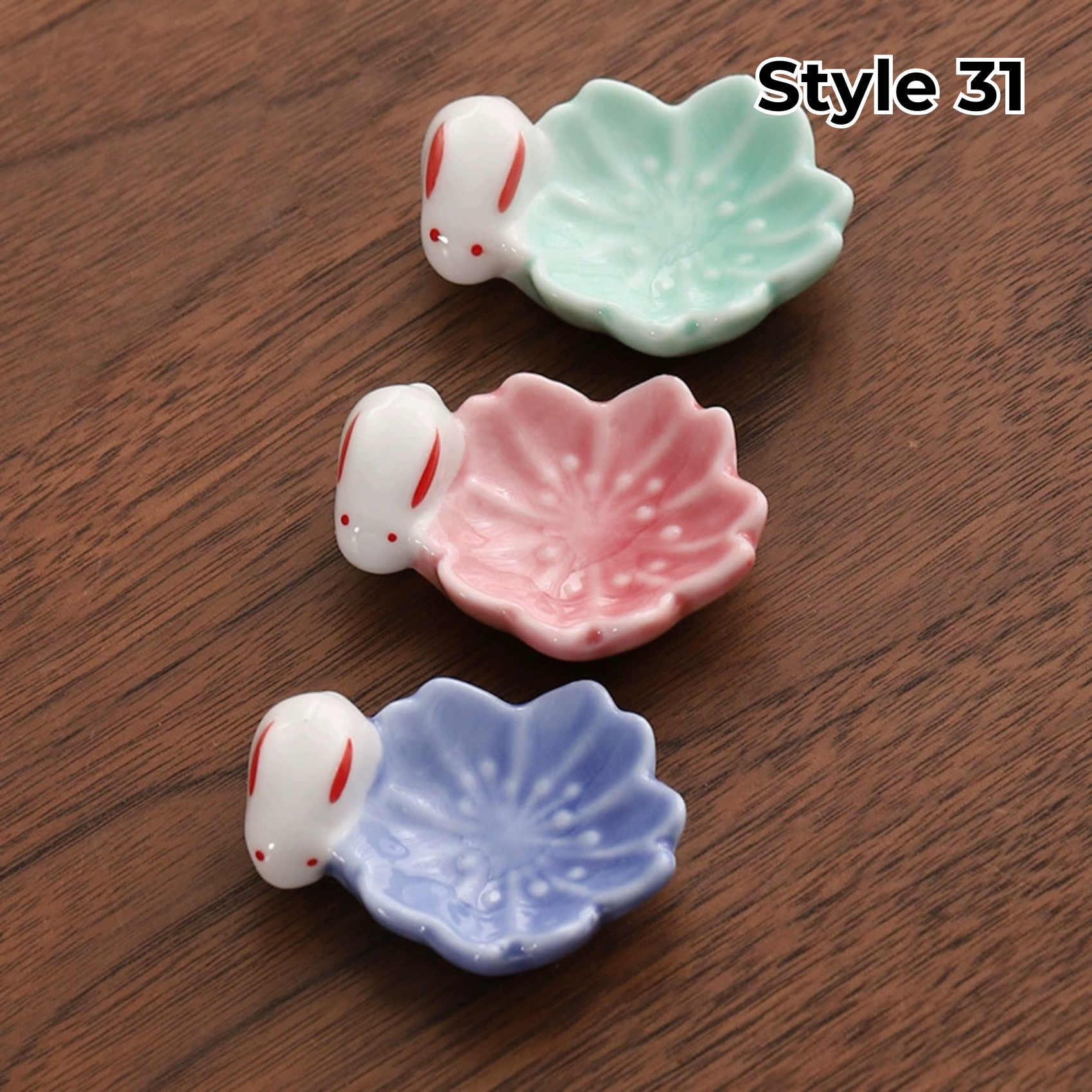 Animal & Fruit Handcrafted Ceramic Chopstick Rests Collection