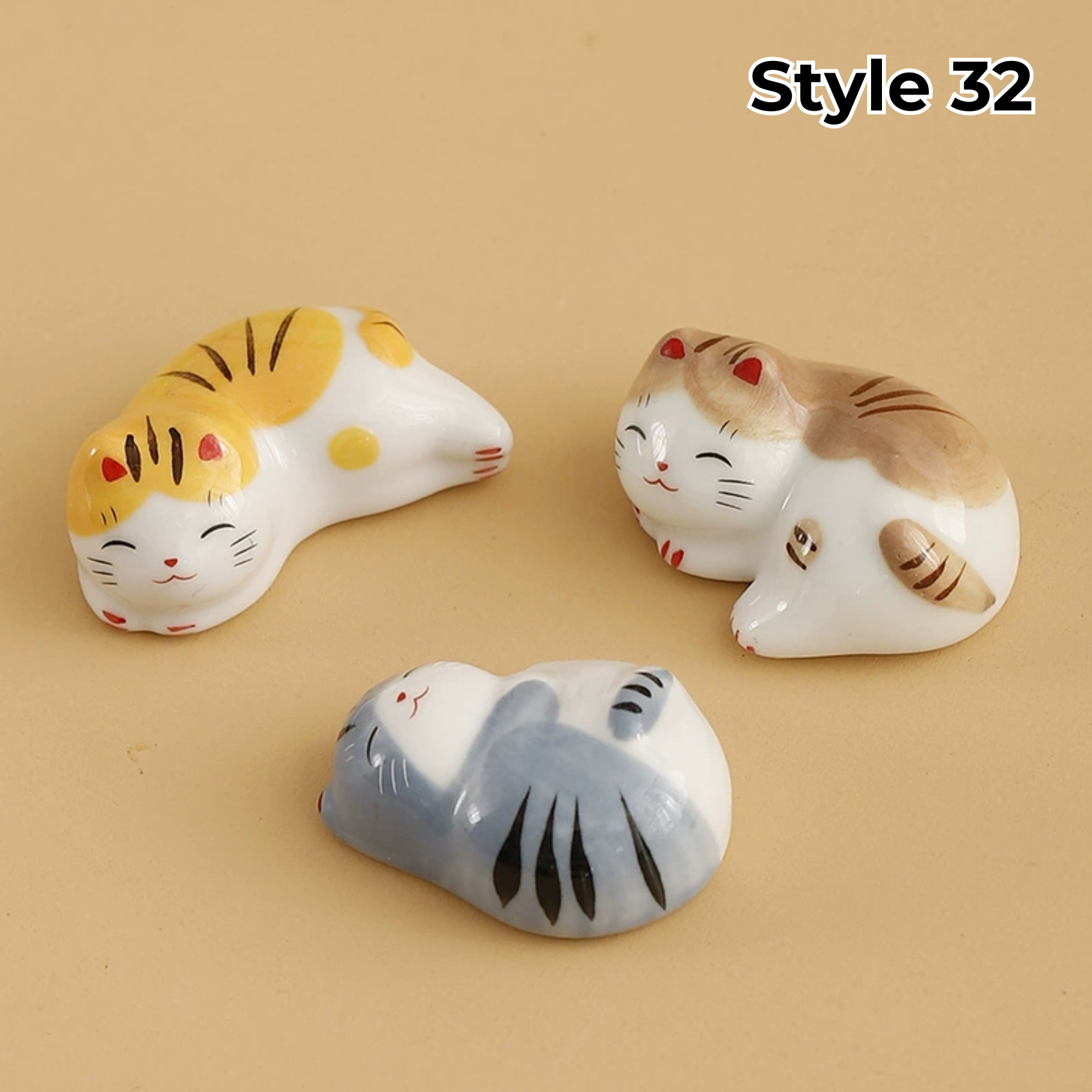 Animal & Fruit Handcrafted Ceramic Chopstick Rests Collection