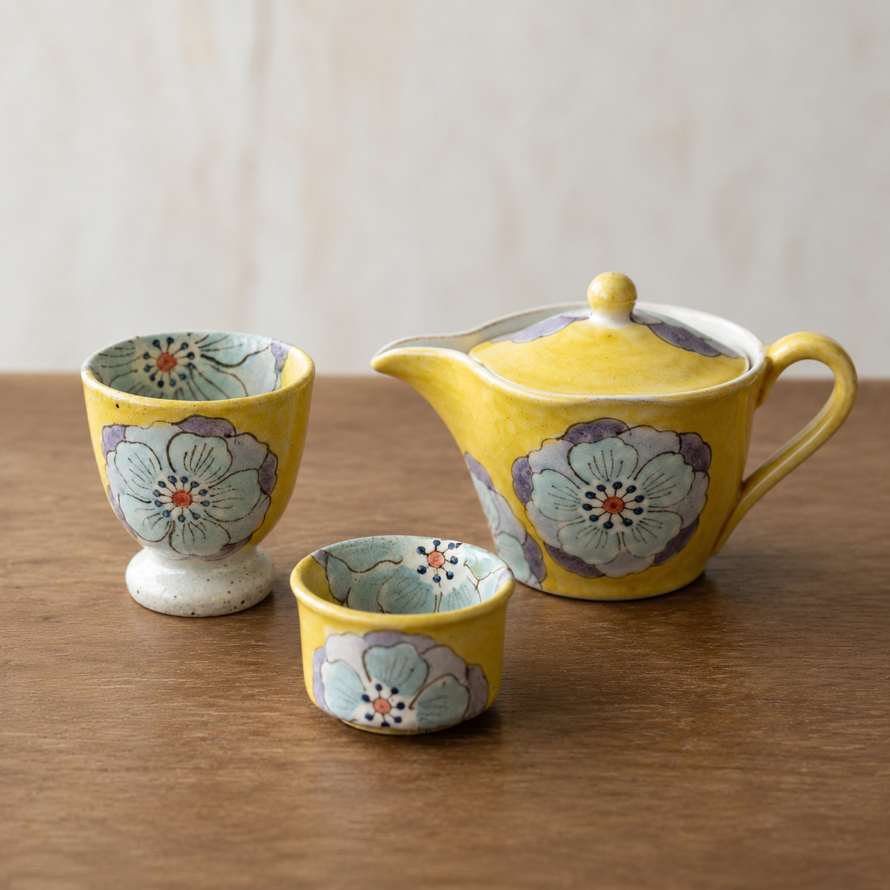 Hatsuichi Mino Ware Hana no Toki Tea Set Collection