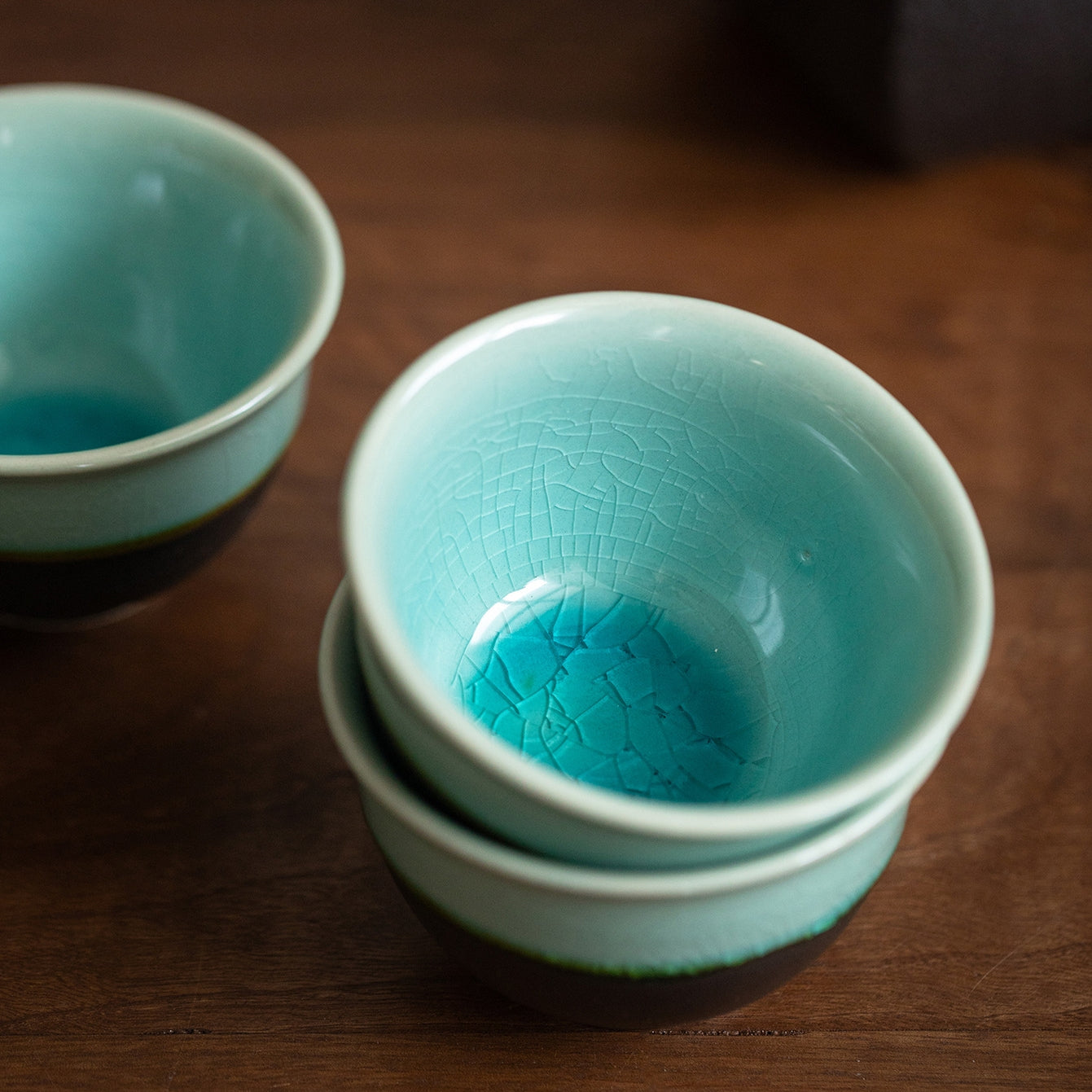 Mino Ware Aonami Ceramic Tea Set