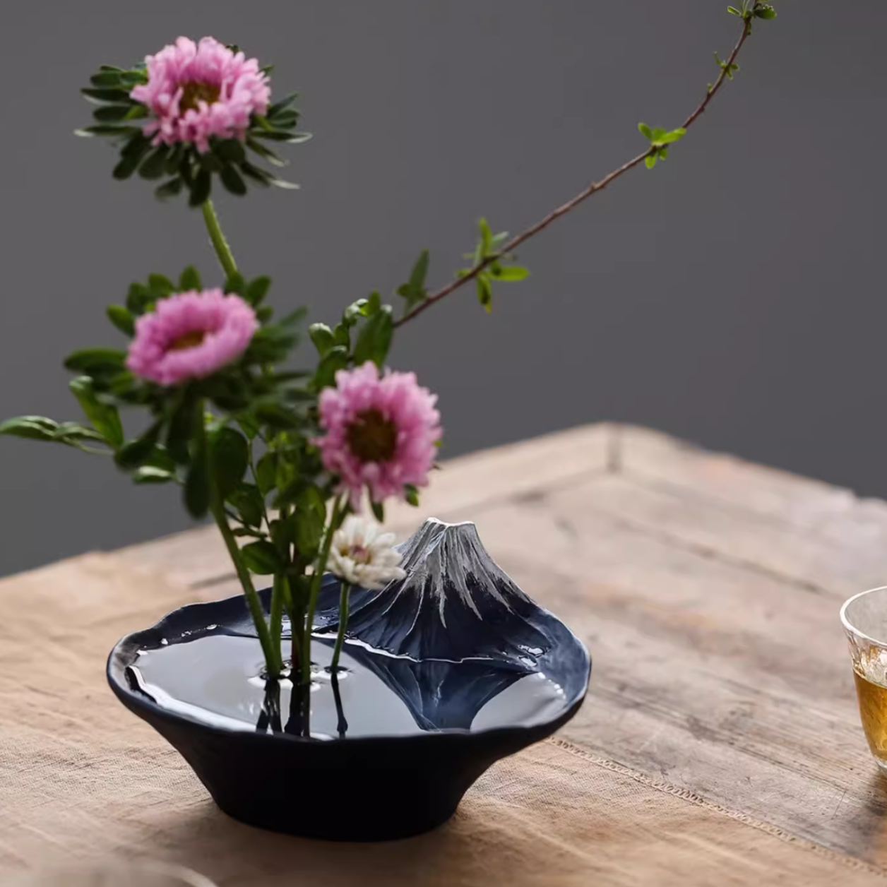 Mount Fuji Ikebana Vase