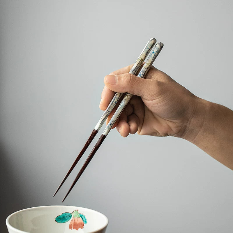 ISHIDA Handcrafted Sazanami Sakura Couple Chopsticks