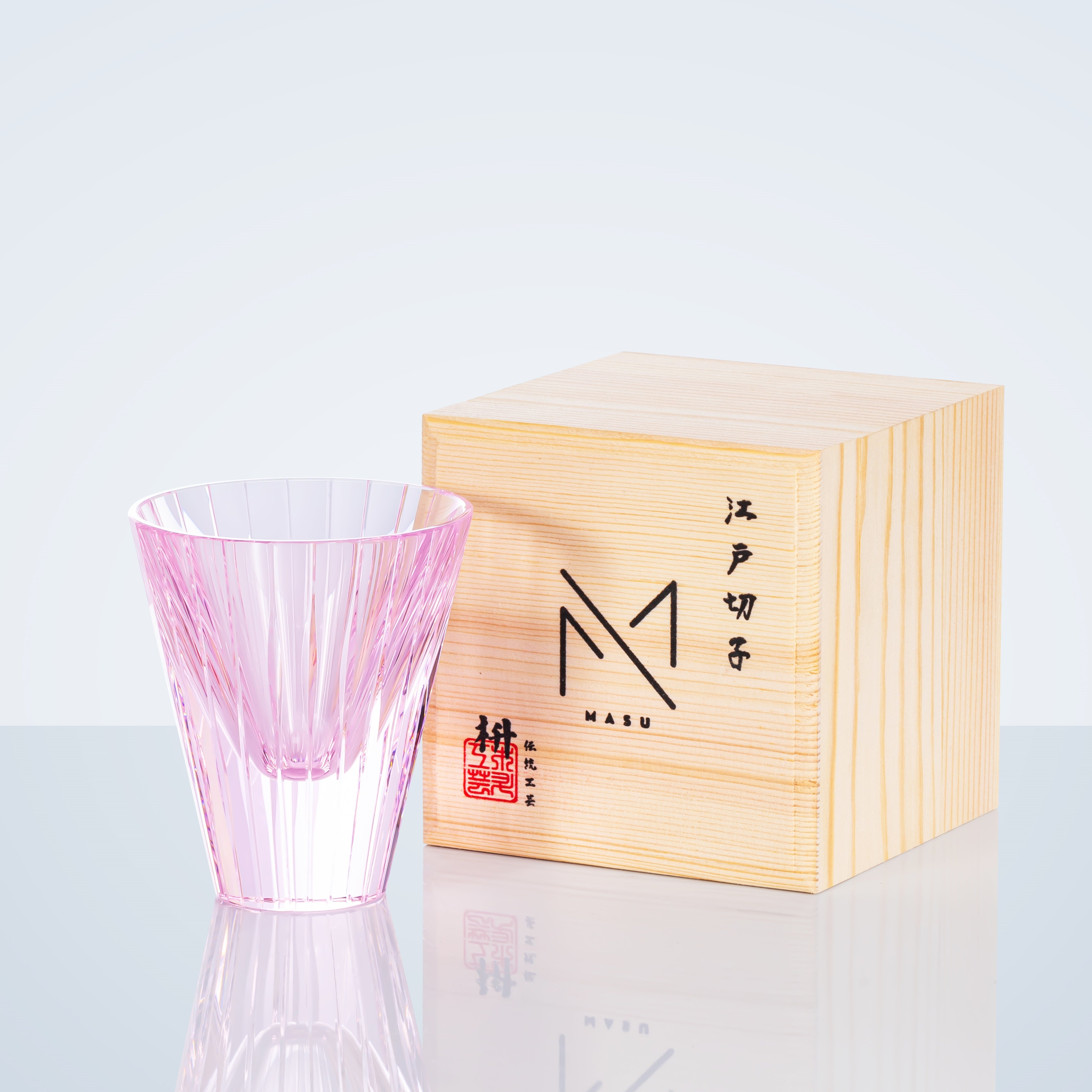 Edo Kiriko Handcrafted Starlit Guqin Whisky Glass With Wooden Box