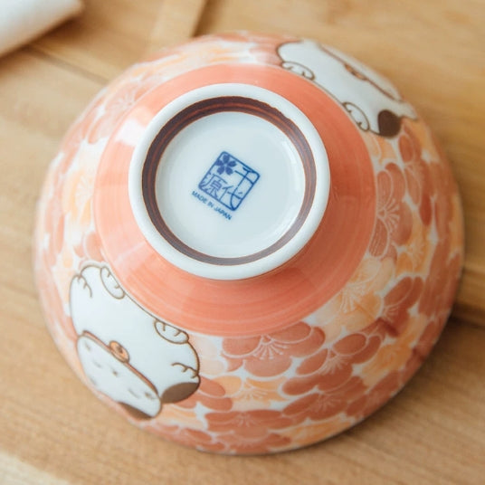 Mino Ware Engimono Ceramic Rice Bowl Collection
