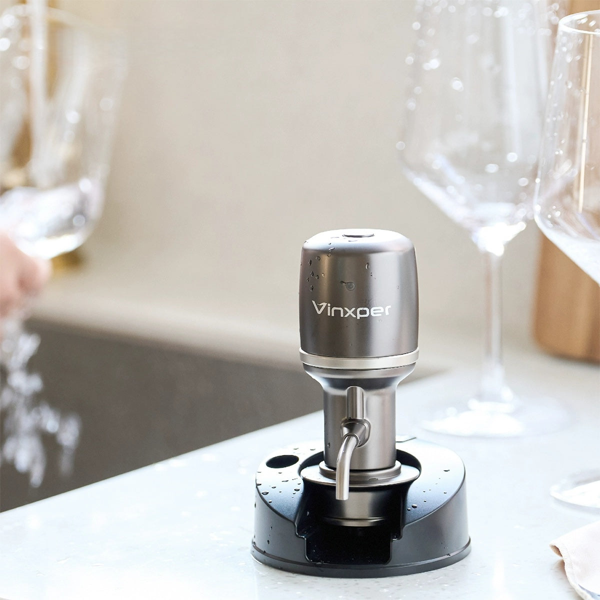 Vinxper VX8 4th Gen Precision Adjustable Electric Wine Aerator
