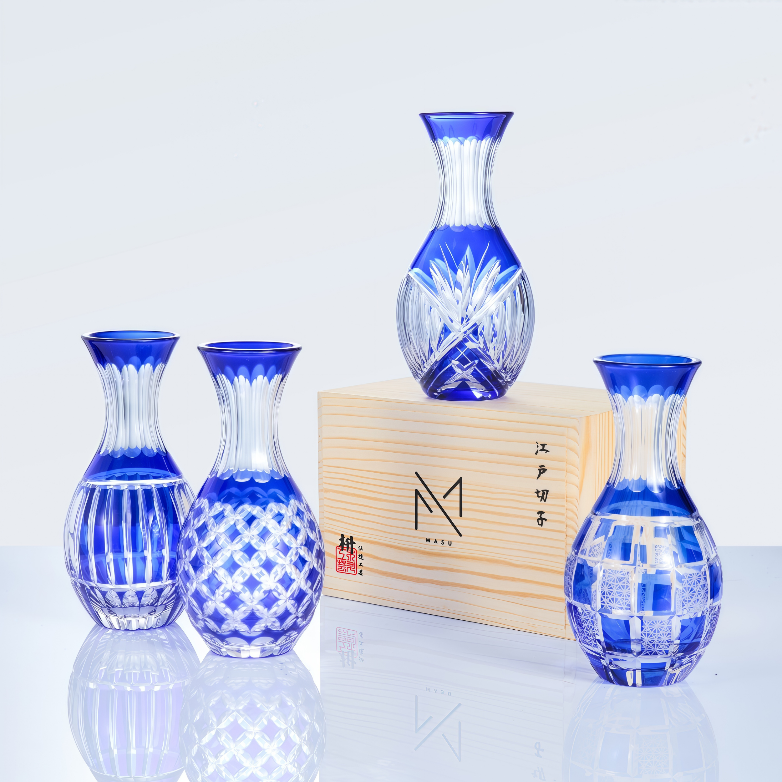 Edo Kiriko Handcrafted Seiko Sake Collection