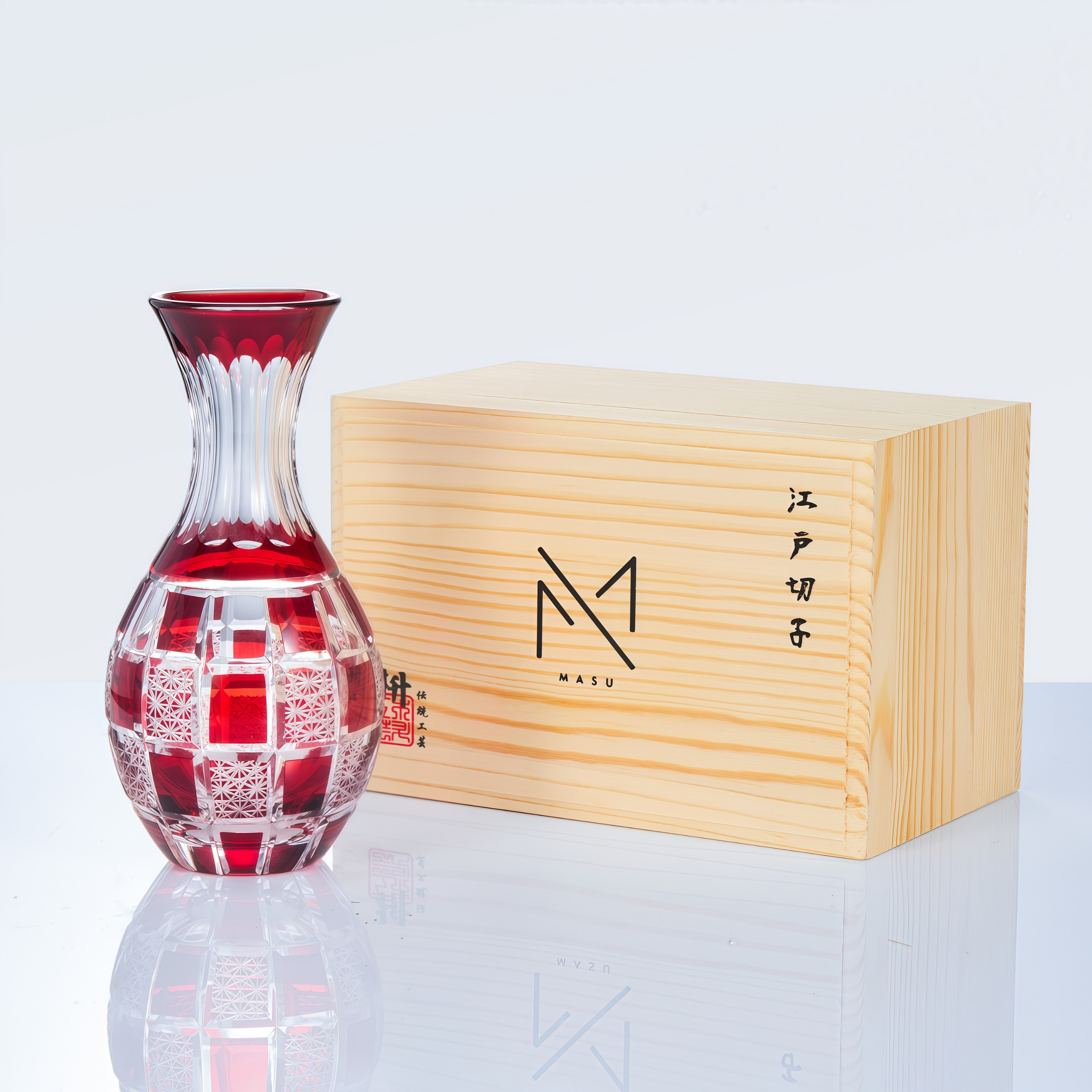 Edo Kiriko Handcrafted Shukusho Sake Collection