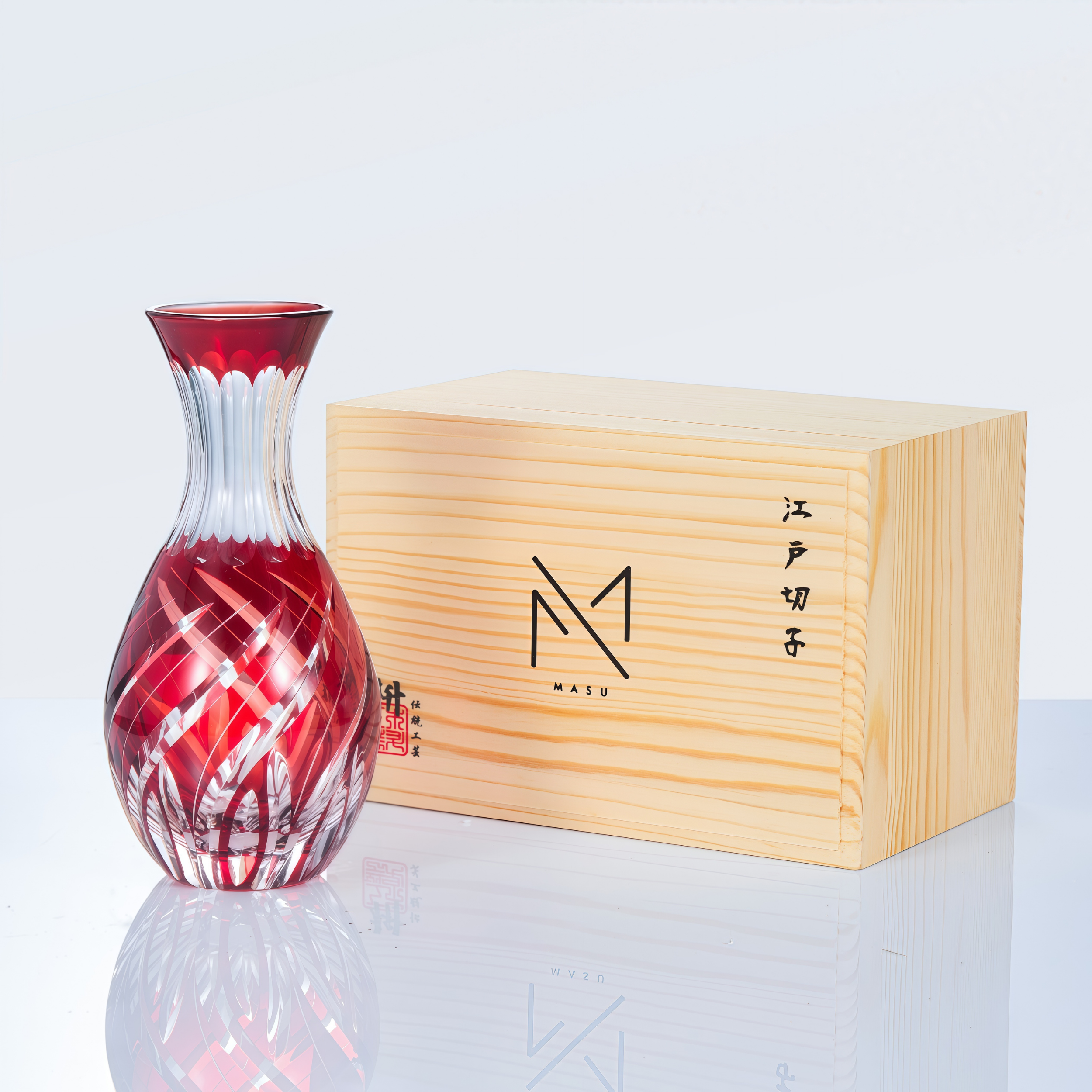 Edo Kiriko Handcrafted Shukusho Sake Collection