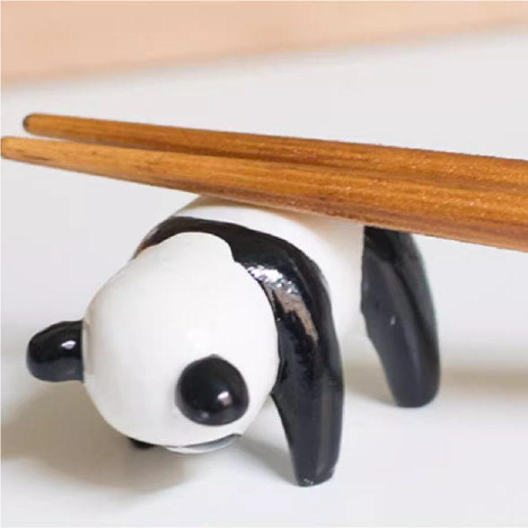 Japanese Handcrafted Animal Series Wooden Children's Chopsticks Set