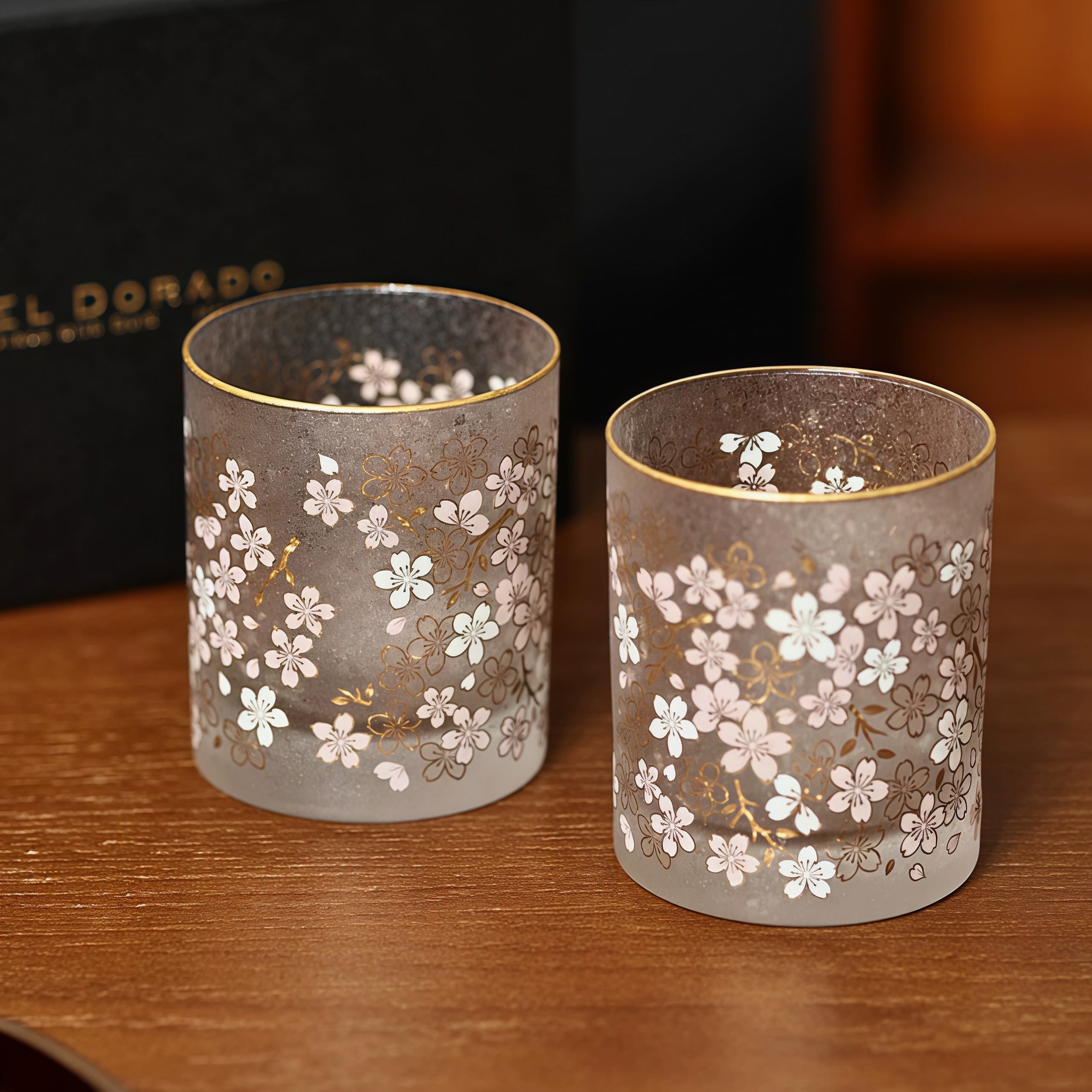 Aderia Sakura Kinpaku Glass Collection