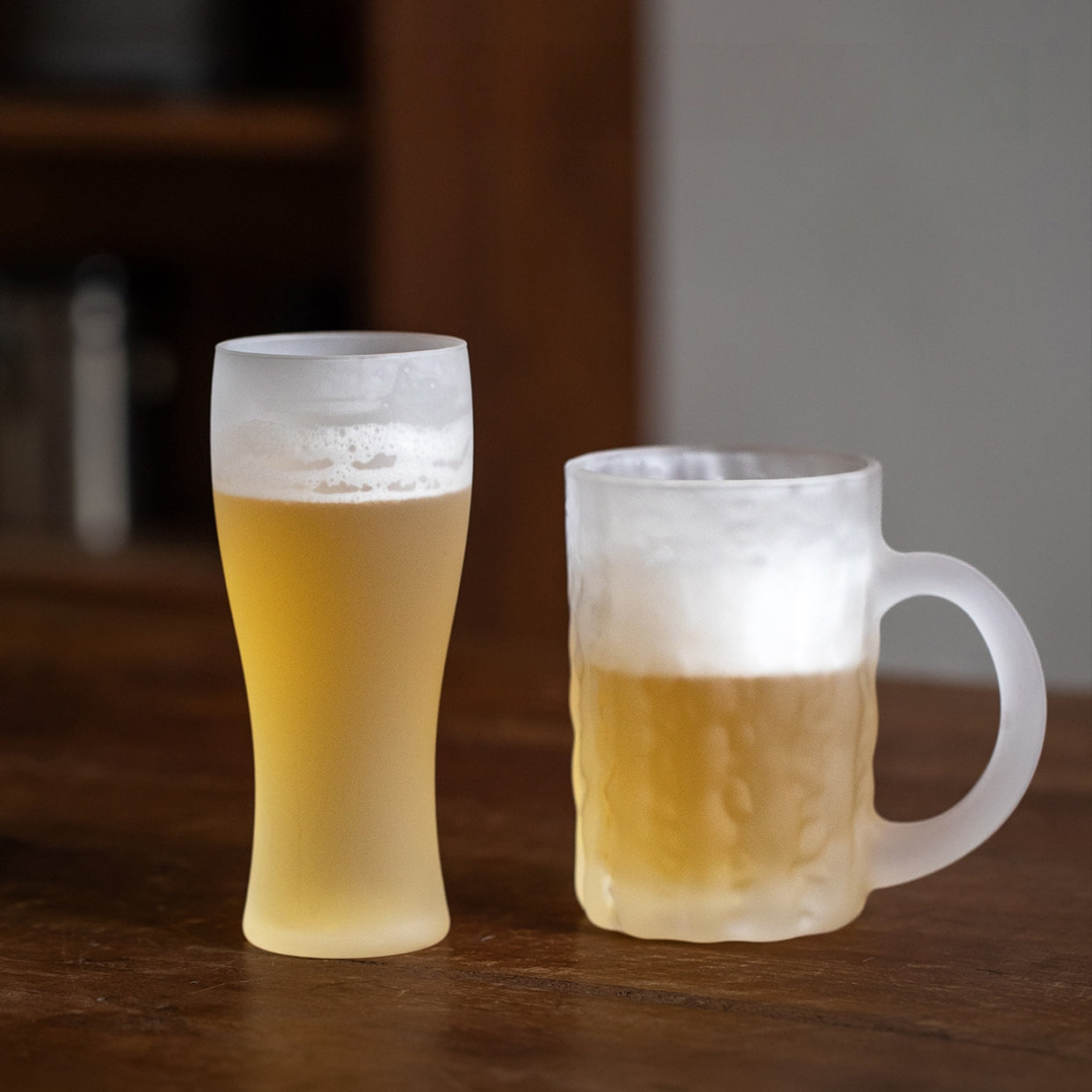 Vaso de cerveza Kumogiri esmerilado Toyo-Sasaki