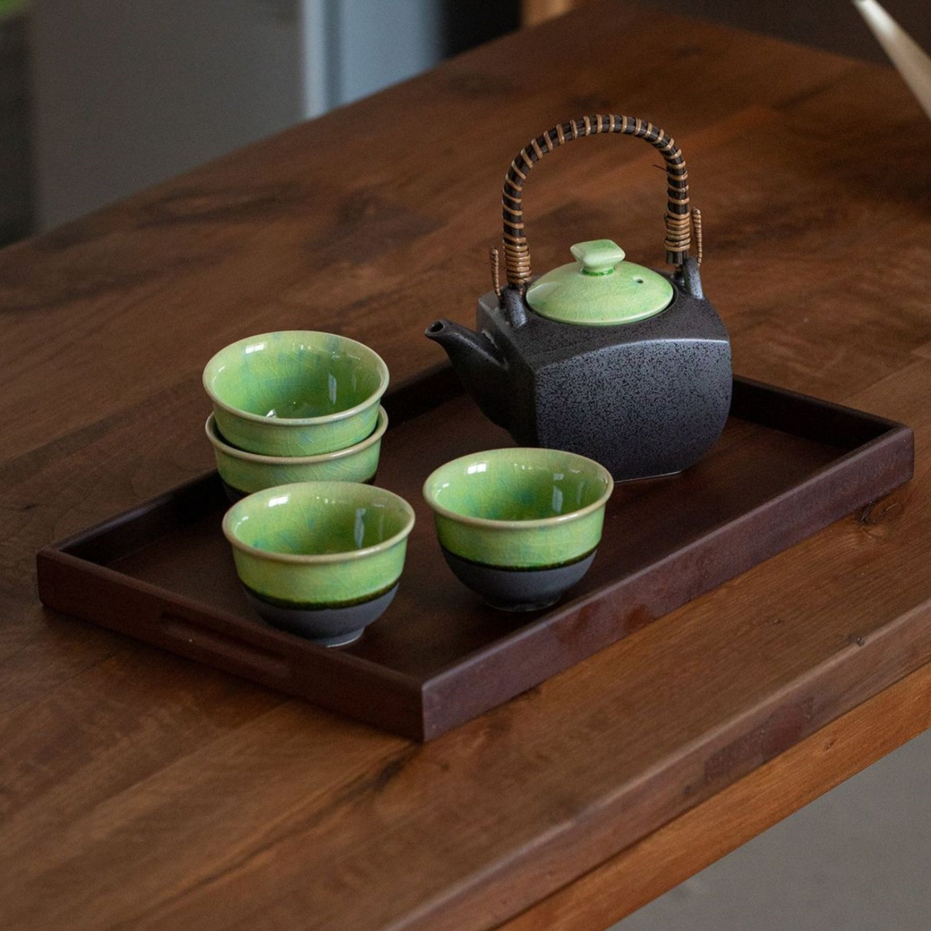 Mino Ware Shunsui Ceramic Teapot Set