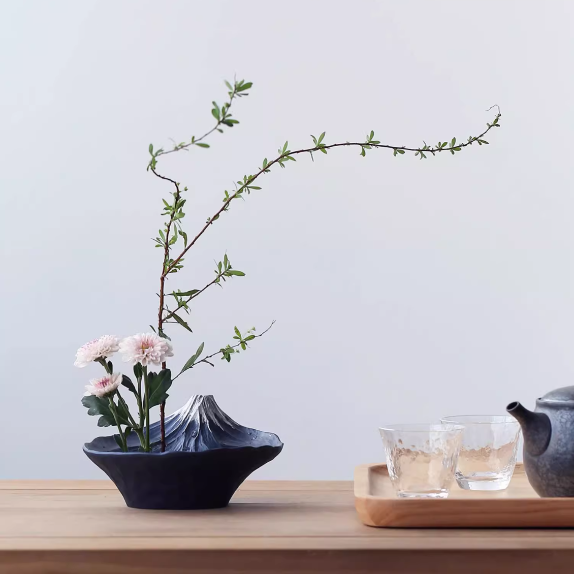 Mount Fuji Ikebana Vase