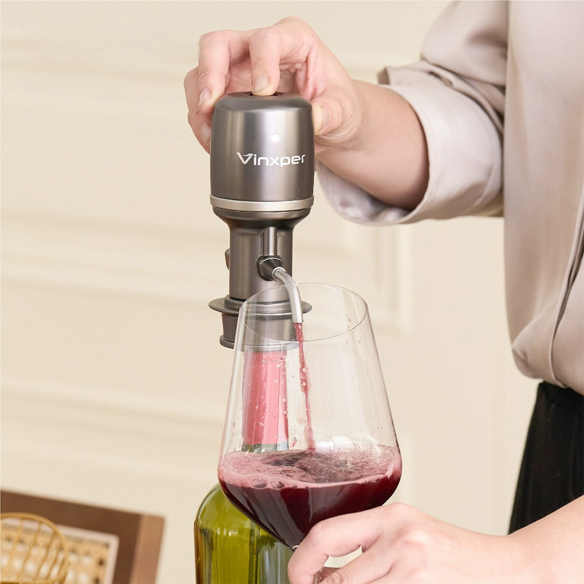 Vinxper VX8 4th Gen Precision Adjustable Electric Wine Aerator