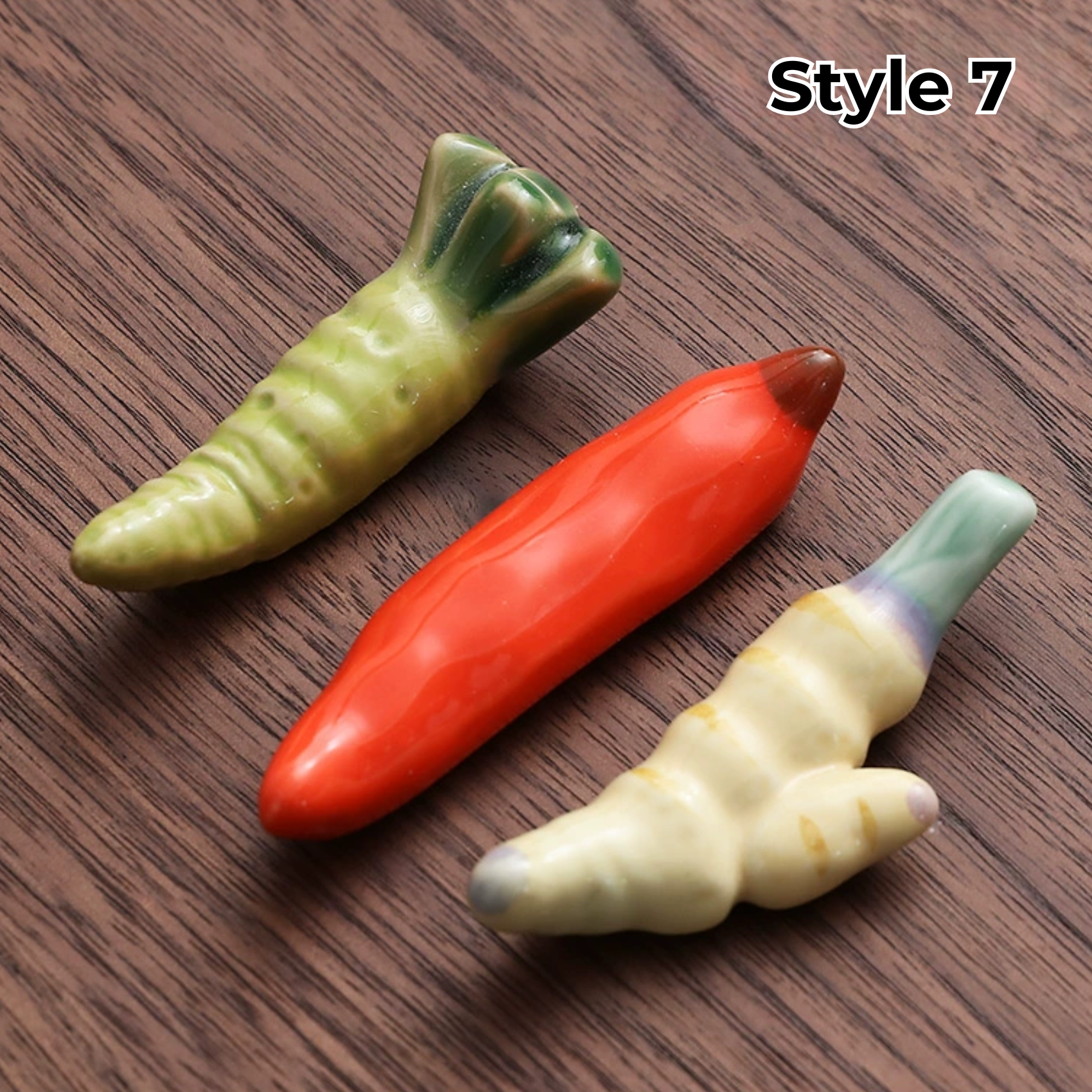 Animal & Fruit Handcrafted Ceramic Chopstick Rests Collection