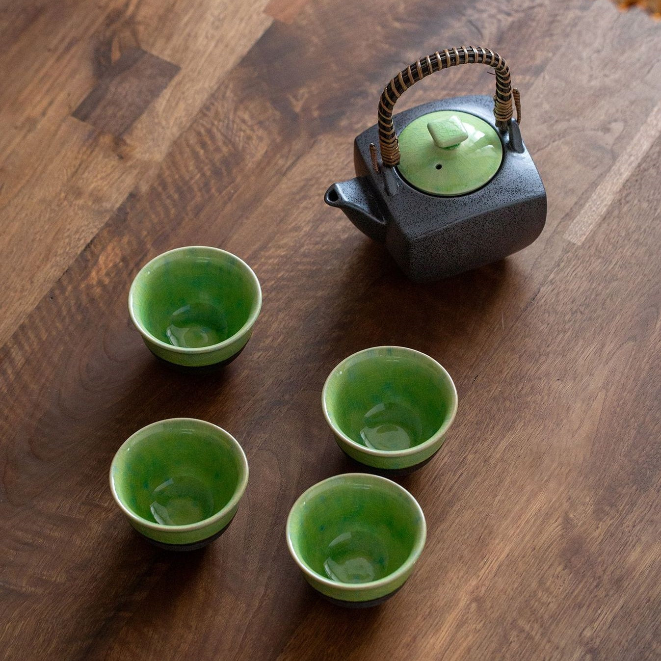 Mino Ware Shunsui Ceramic Teapot Set