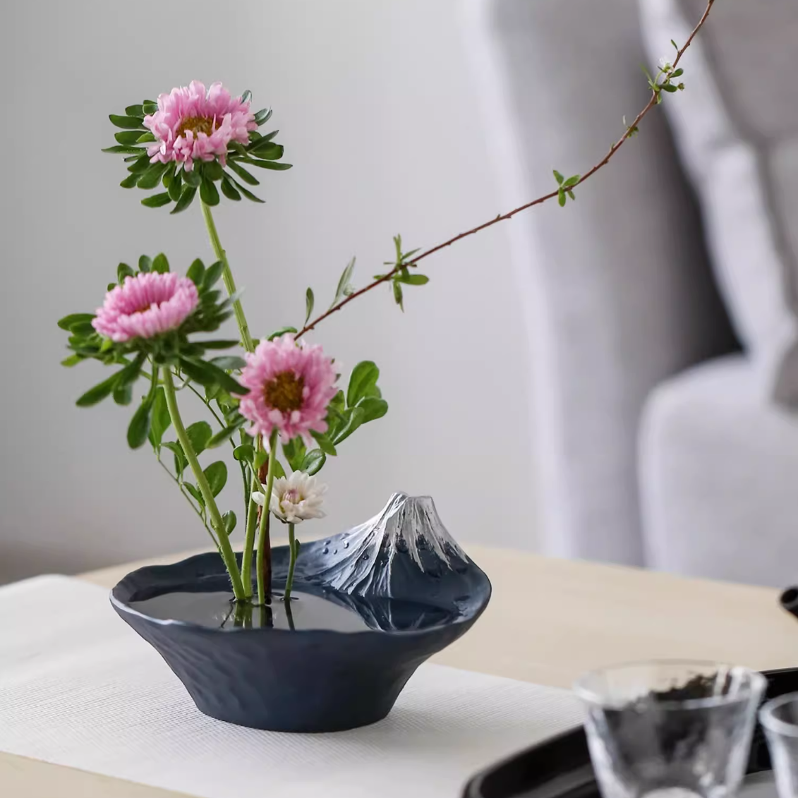 Mount Fuji Ikebana Vase