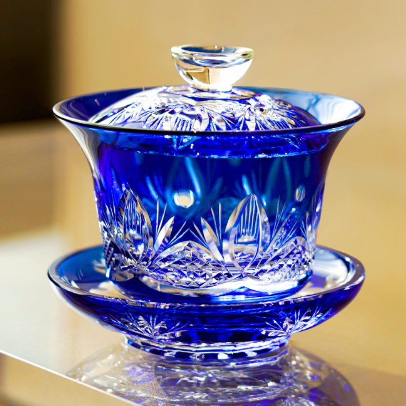 Blue Chrysanthemum Handcrafted Tea Set