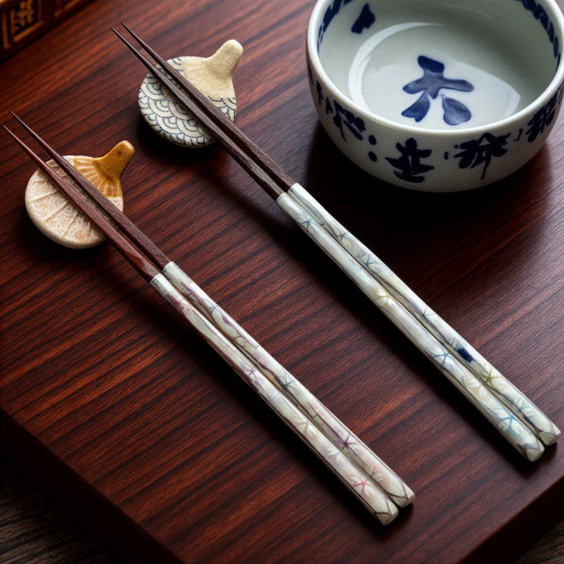 ISHIDA Handcrafted Sazanami Sakura Couple Chopsticks