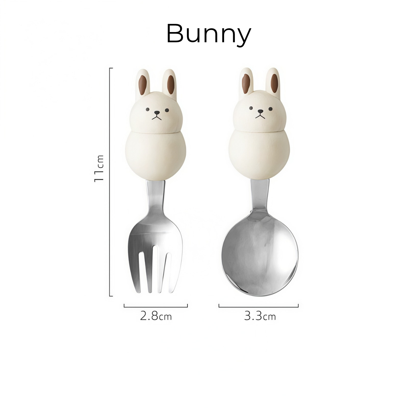Japanese Handcrafted Pet Sculpture Wooden Handle Children's Utensil