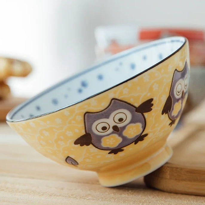 Mino Ware Engimono Ceramic Rice Bowl Collection