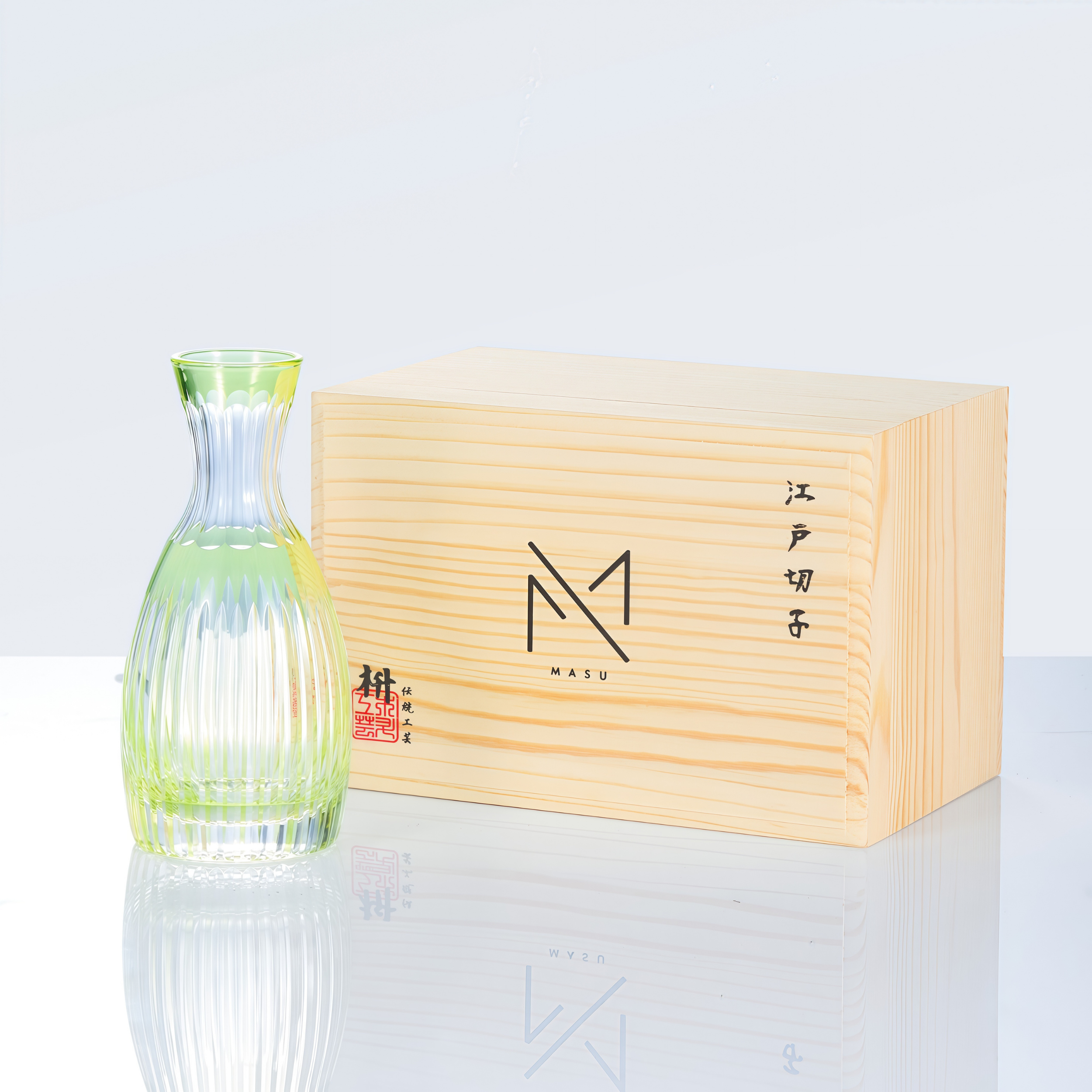 Edo Kiriko Handcrafted Komari Sake Collection