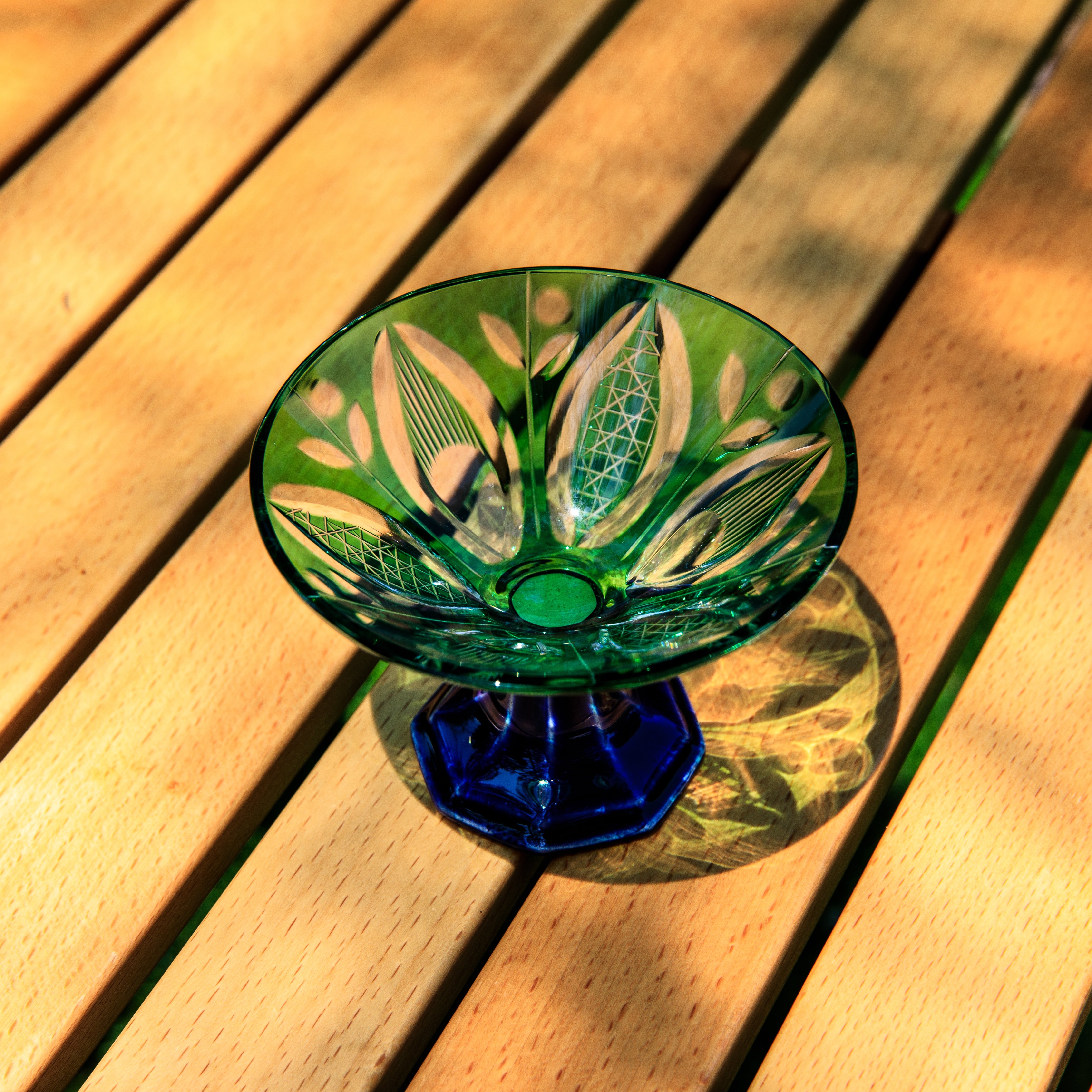 Edo Kiriko Handcrafted Karyu Sake Glass Collection